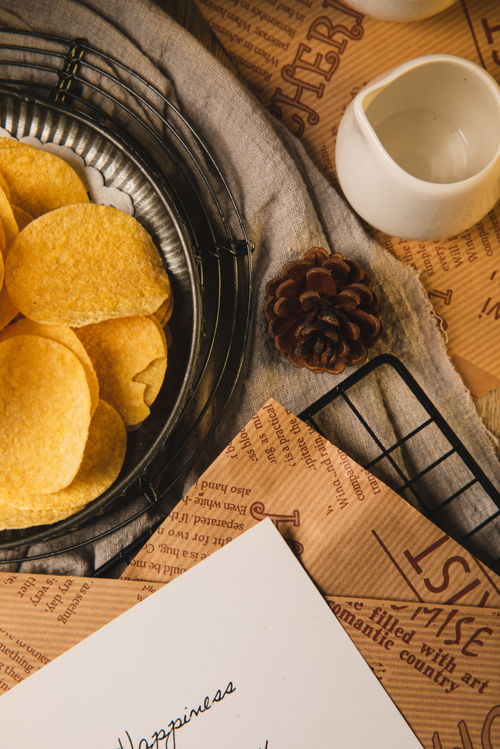 光影下的黃金誘惑 洋芋片攝影藝術